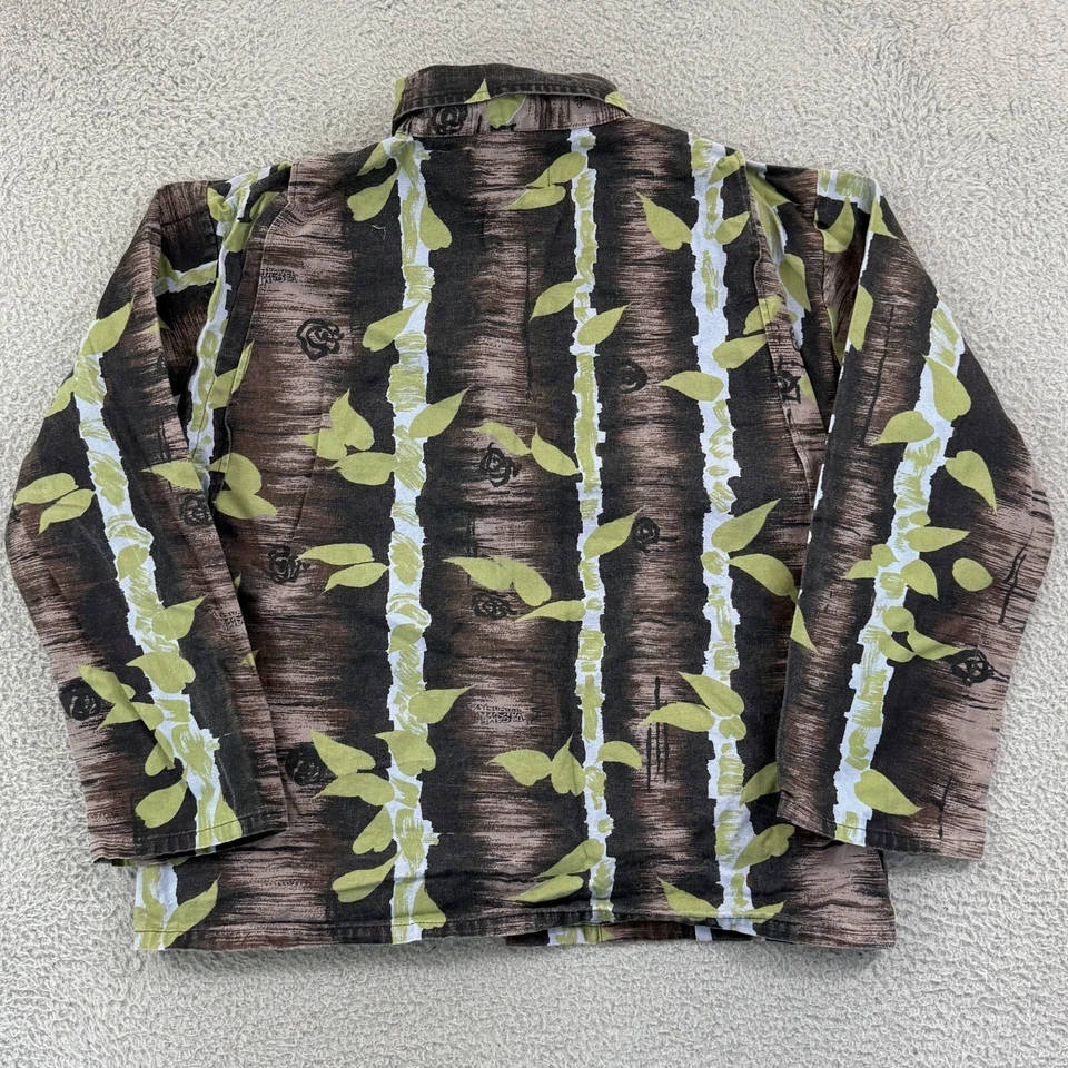 Vintage Gametracker Tree Cover Set Mens L Camouflage Hunting Outdoor Button 80s - Image 3 of 4