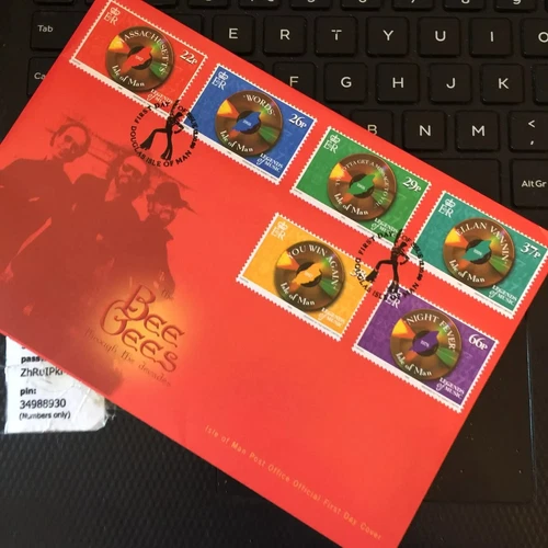 Isle of Man Stamps  FDC First Day Cover 1999 Bee Gees Legends of Music U/A WCP
