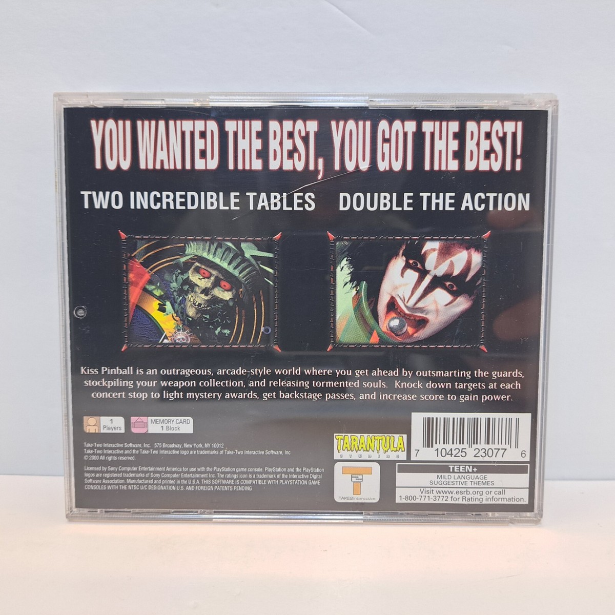 Jeu Vidéo Kiss Pinball - PlayStation 1 (PS1) - Version PAL Complète - État Correct