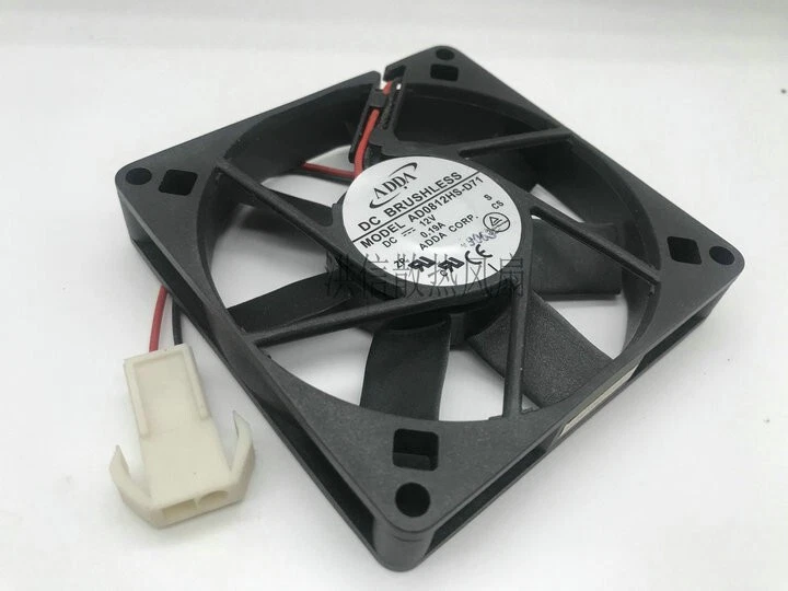 ADDA AD0812HS-D71 DC12V 0.19A 8015 80mm cooling fan 2pin - Image 2 of 3
