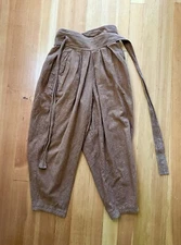 Vintage 1980's Issey Miyake Ginger Cotton Tobi Wrap Trousers Pants