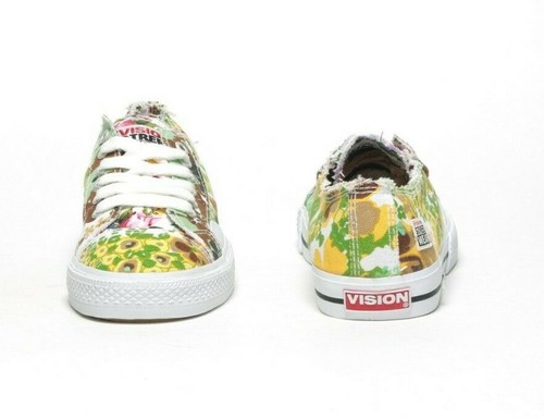VINTAGE 2007 VISION STREETWEAR Women's Groovy Sneaker 334855 Floral/Green/Yellow - Picture 3 of 5