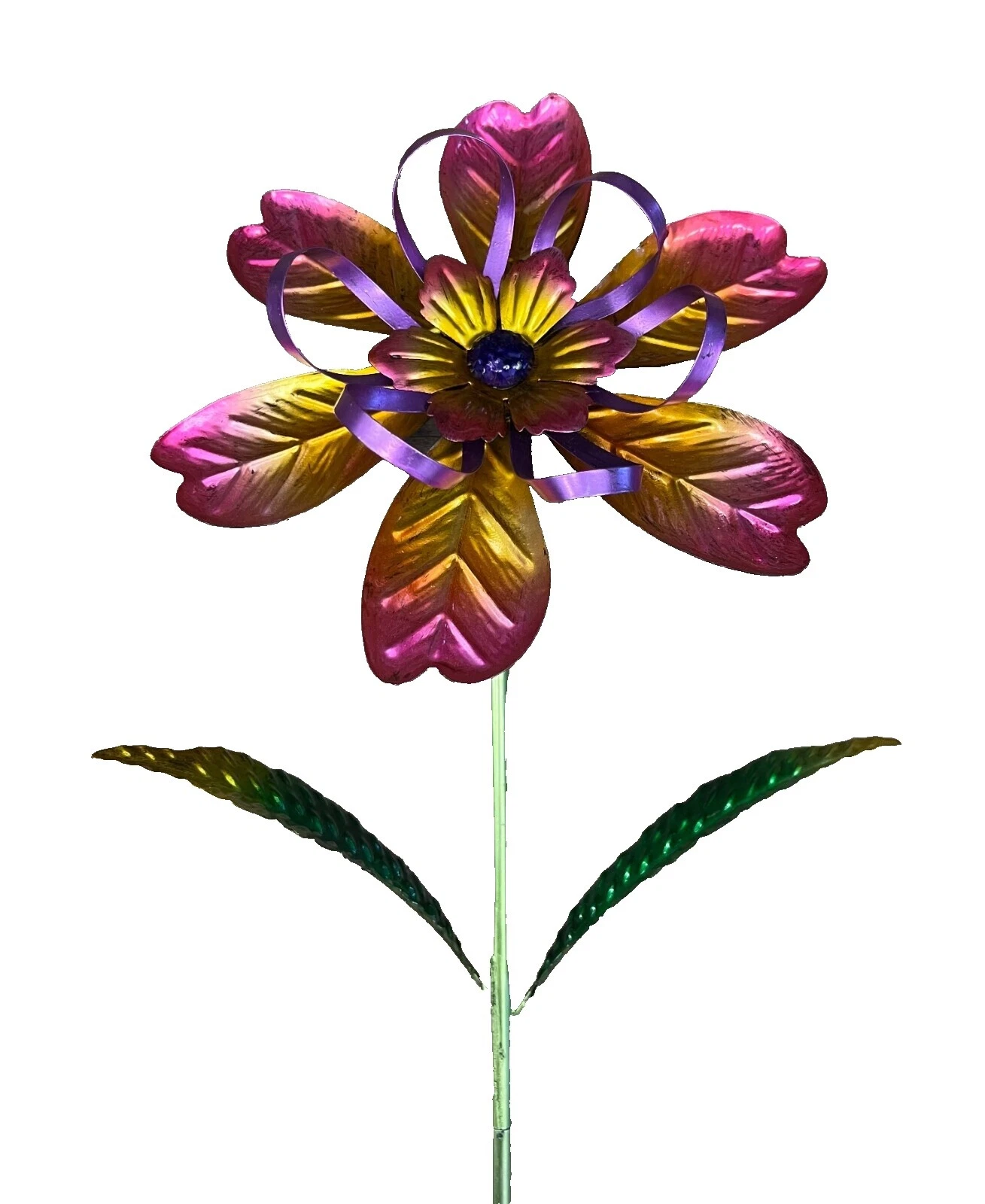 Flowers Metal Garden Stake Ornaments