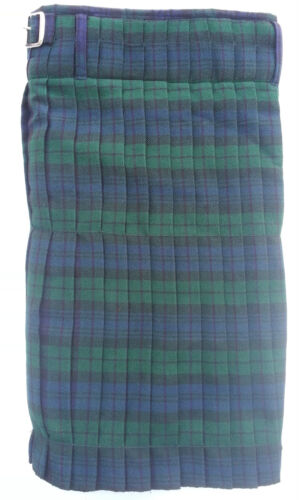 Men's Scottish Traditional Highland Blackwatch Acrylic Tartan Kilt 5yards 13oz - 第 1/2 張圖片