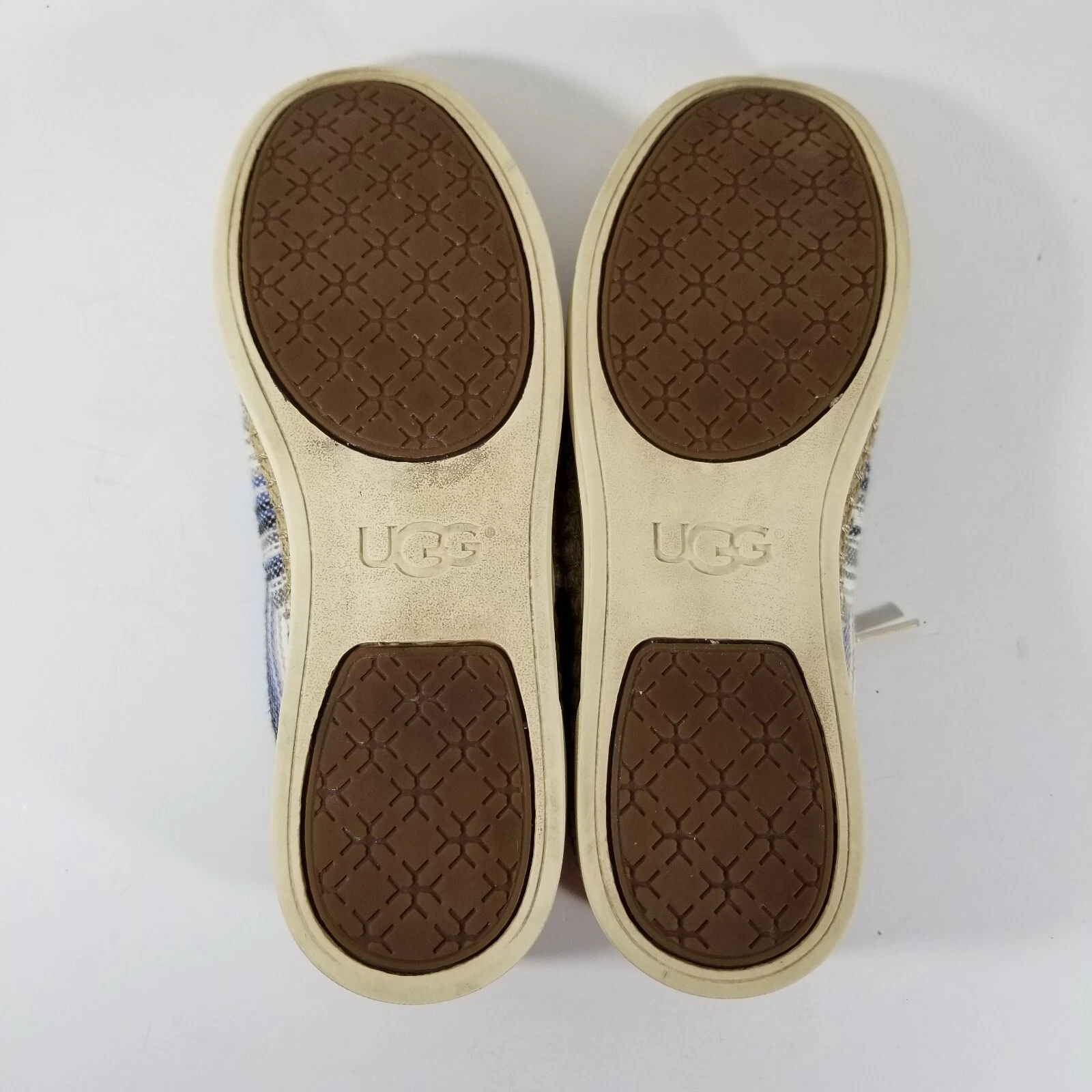 Sneakers UGG Eyan donna 10 espadrillas cotone blu grigio bianco stringate