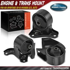 3Pcs Engine Motor & Transmission Mount for Kia Sportage 05-10 Hyundai 2.7L Auto