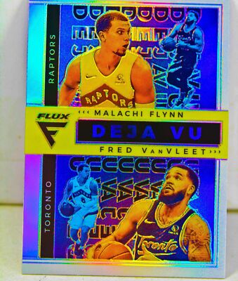 Malachi Flynn Rookie w/ Fred VanVleet 2020-21 Flux Deja Vu Silver Prizm Card #40