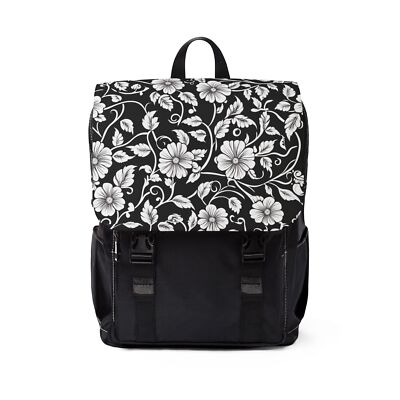 Elegant Floral Black Backpack elegant womens embroidered floral backpack multi - Temu main image 2