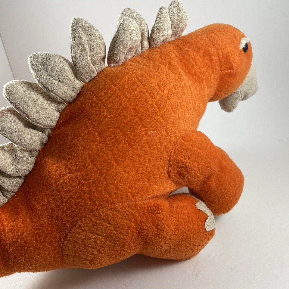 Orange Stegosaurus 12” Dinosaur Plush Adventure Stuffed Animal Kids Toy