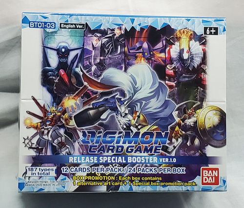 2021 Digimon Release Special Booster Ver 1.0 Booster Box New Sealed