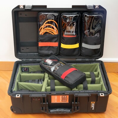 New Organizer 4 clear Flash pocket for Pelican peli1510 1535 Nanuk935 NoCase No