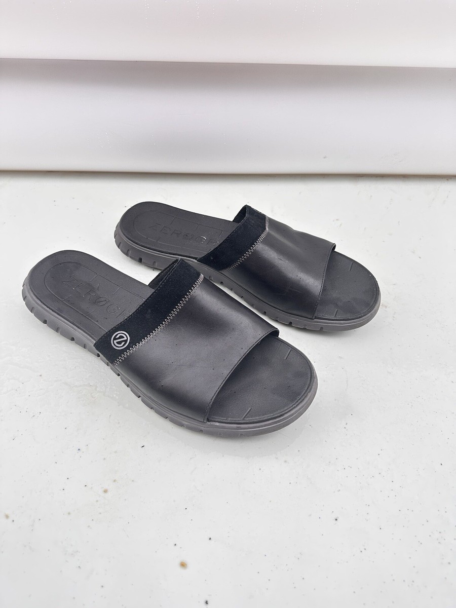 Cole Haan Zerogrand Sandal LX Men's Black Leather LTE Slide