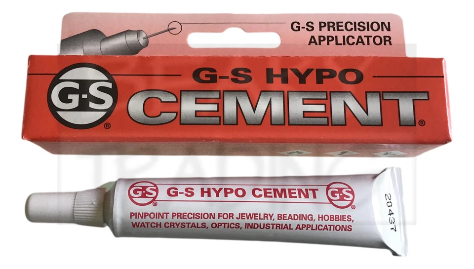 GS G-S Hypo Cement | Precision Glue | Jewellery - Watch - Hobby | (1 x 9ml tube)