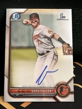2022 Bowman Chrome Greg Cullen 1st Prospect Auto Autograph #CPA-GC Orioles