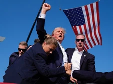 DONALD TRUMP 2024 7/13 Attempted Assassination Metal Fridge Magnet 3x4 8362