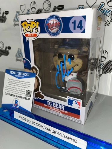 JOE MAUER SIGNED AUTOGRAPHED TC BEAR MLB BASEBALL FUNKO POP-BAS COA BECKETT HOF