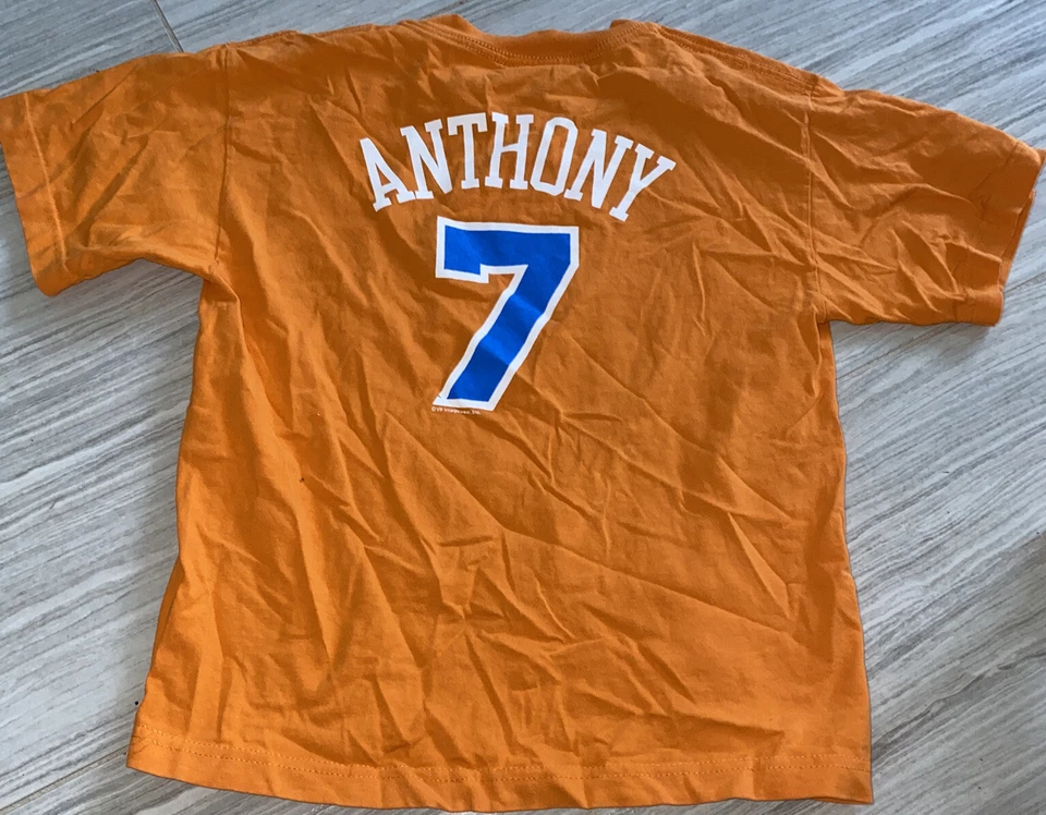 Camiseta New York Knicks Niños Jóvenes Grande Naranja✅✅ Foto 2 de 4