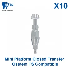 10x Dental Mini Platform Closed Transfer Oss tem TS Compatible Stainless Steel