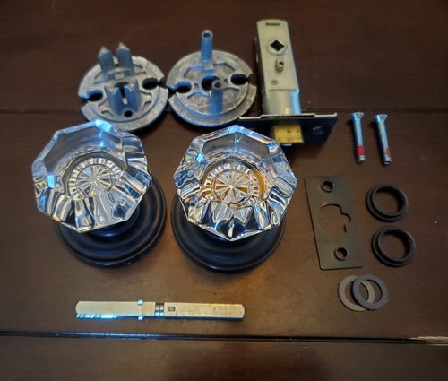 Baldwin Hardware Kristallknopf mit Rossette Base Set