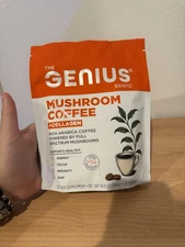 The genius brand mushroom coffee + collagen 30 servings 10.6 oz