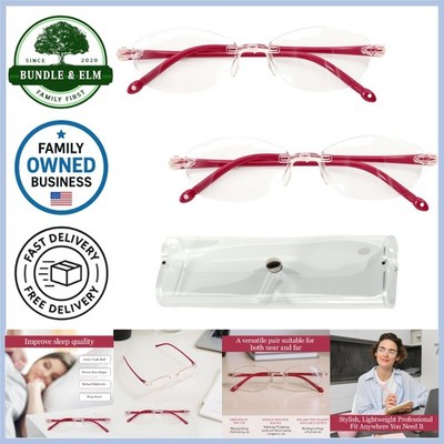 Auto Focus Glasses 2 Pack Self Adjusting Blue Light Protection Unisex