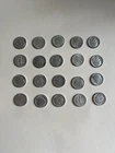 Roosevelt Dimes Lot of 20 Circulated 10C Coins 1960-1964 all silver coins