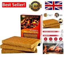 Eco Fire Lighting Essentials: 96 Pack of Sustainable and Odourless Firelighters 0.14 per lighter