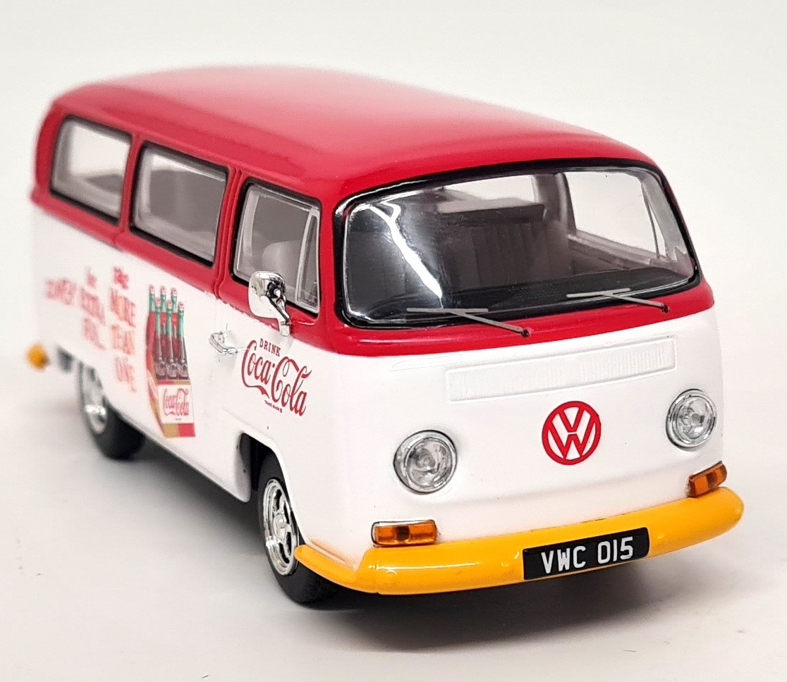 Corgi 1/43 Volkswagen T2 Bay Window Coke Coca Cola Camper Diecast Model Car