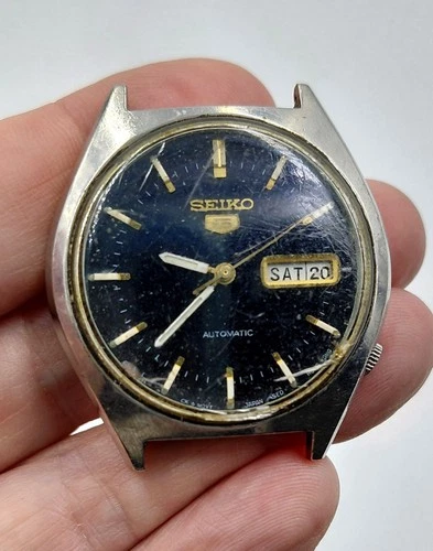 Vintage Seiko 5 Automatic Men's Watch 6309-8670 -Day/Date – Running