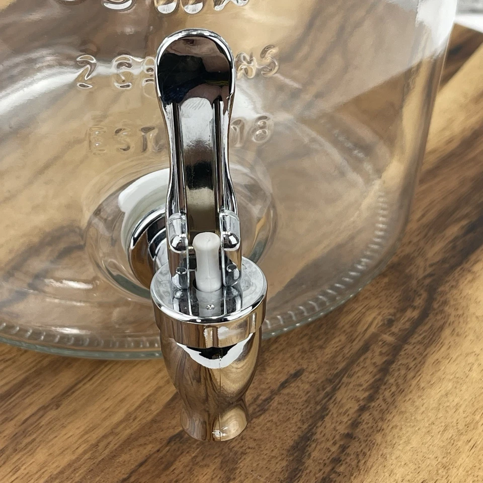 Nantucket Old Fashioned Glassware Co. 2 gal. Dispensador de bebidas con tapa de cerámica Foto 4 de 4