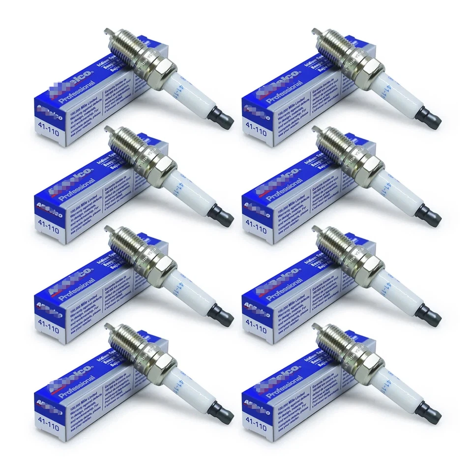 8PCS Genuine OEM 41-110 Iridium Spark Plugs 12621258 For Chevy 4.8L 5.3L 6.0 USA - Image 2 of 3
