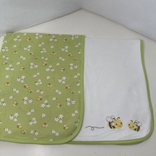Gymboree Bumble Bee Daisy Green Yellow White Baby Blanket 2011 100 Cotton