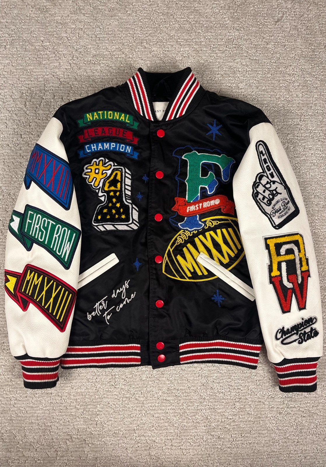 First Row Varsity Jacket Multicolor - image 1