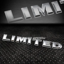 METAL BUMPER TRUNK GRILL FENDER EMBLEM DECAL STICKER LIMITED LOGO BADGE CHROME
