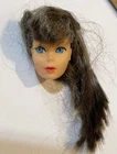 1966 Vintage Barbie Twist ‘N Turn Doll Brunette, Eye Lashes HEAD ONLY Japan READ