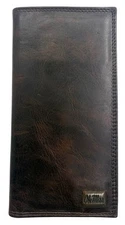 Ole Miss Rebels Genuine Leather Secretary Wallet-Tall/Roper by Enmon-New