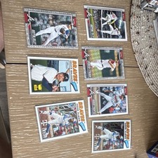 Topps 2025 Atlanta Braves 7 Card Lot Chrome Albies Baldwin Strider Riley Fuentes