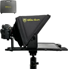 Camera Teleprompter Tablet iPad 15mm Rail Glide Gear TMP500 Hard Case Video DSLR
