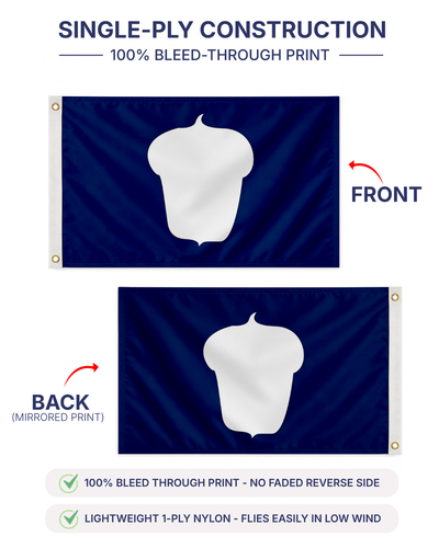 AGAS 12x18in Yacht Club Officers Flag– 200D Nylon - Multi Size Variation - Picture 125 of 128
