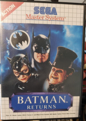 Batman Returns (1993) Sega Master System (Modul Box) working classic game
