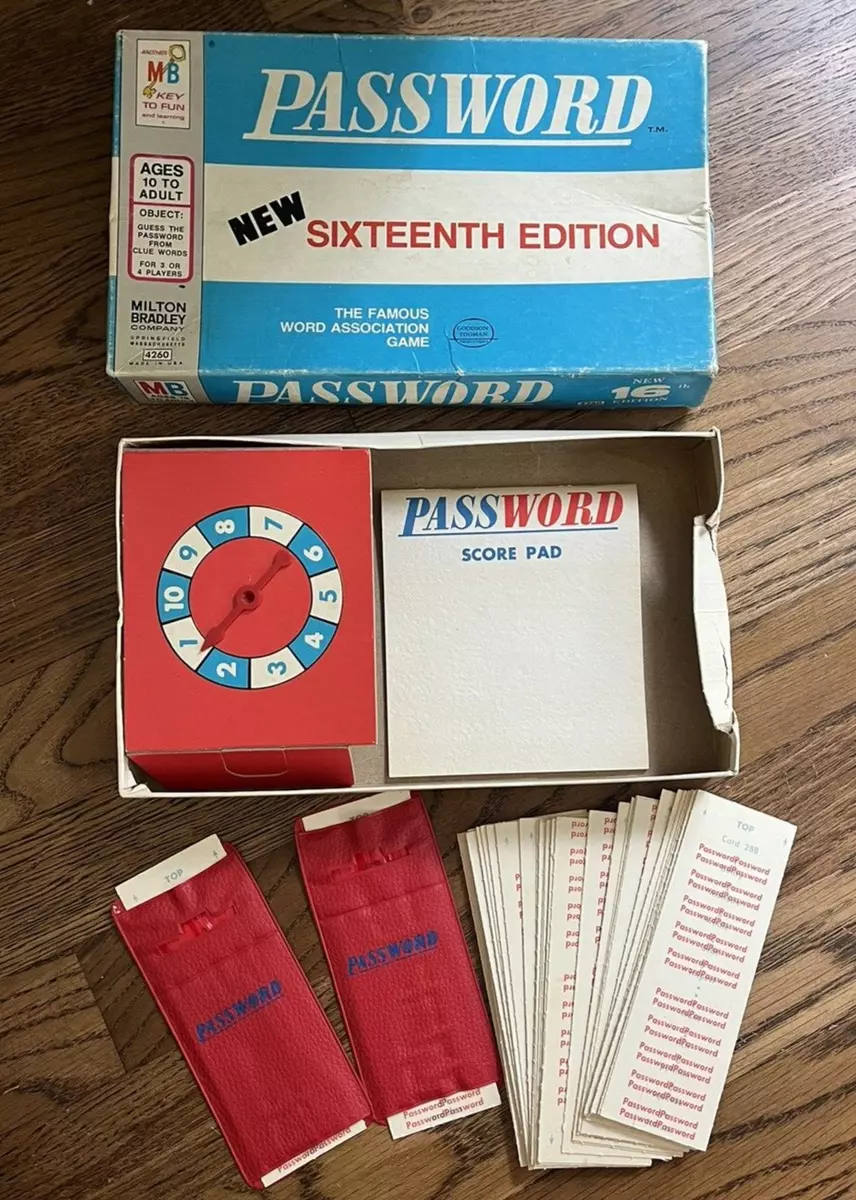 Password Game 11th Edition - 1969 - Milton Bradley - Great