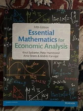 Essencial Mathematics for Economic Analysis