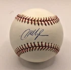 Mo Vaughn autograph signed Rawlings MLB baseball RED SOX METS ANGELS