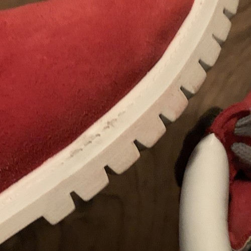 SHIPS SAME DAY Timberland 6 pulgadas rojo y blanco para hombre talla 11 talla 11M raro - Imagen 9 de 12