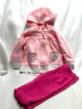Lot3913- Girl's Toddler Pink Jacket and Pants- Size 6M