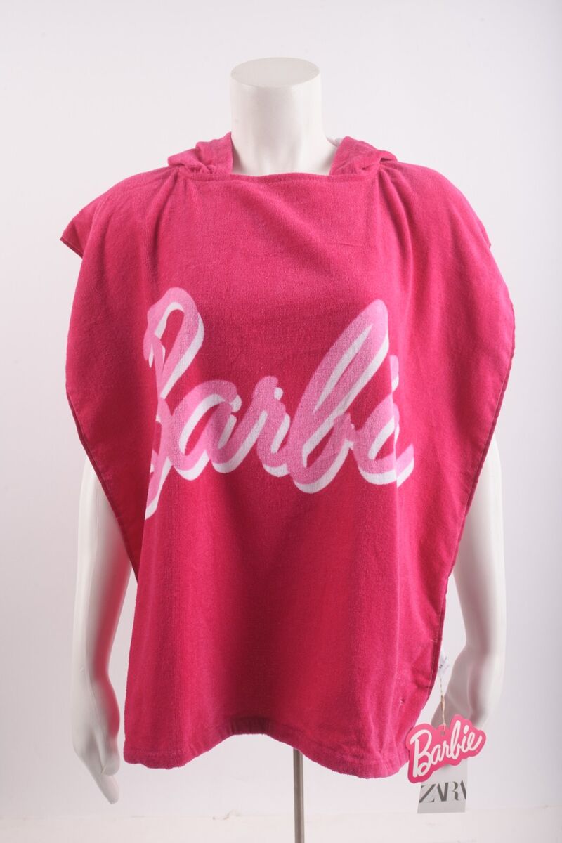 【最終値下】❤️ZARA×Barbie　タオルポンチョ　サイズ140-164cm ZARA - ZARA×Barbie タオルポンチョ S-Mの通販 by lilyy's shop