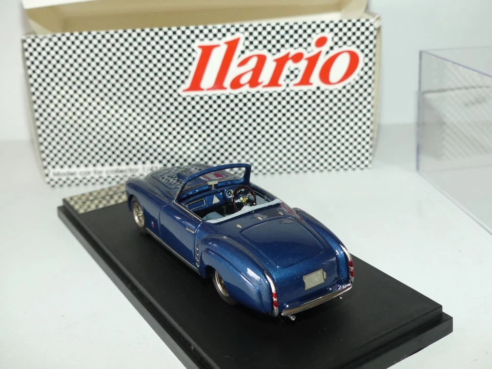 FERRARI 212 INTER CABRIOLET GHIA GENEVE 1952 Bleu ILARIO 1:43 - Photo 4/4