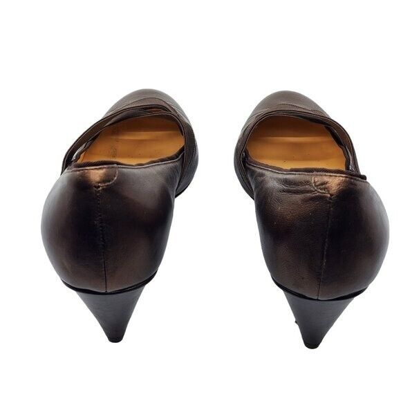 Cole Haan Bronze Metallic Close Toe Shoes Size 7.… - image 4