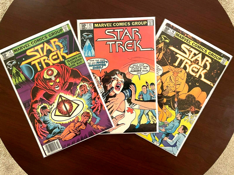 (lot of 3 Comics) Star Trek #12 #13 #14 (Marvel 1981) TOS Bronze Age VF
