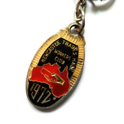 Newcastle Trades Hall Workers Club 1972 Mitglieder Schlüsselanhänger Ring - Australien